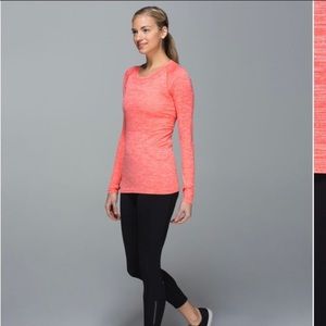 Lululemon Pink Swiftly Tech Long Sleeve Training Top